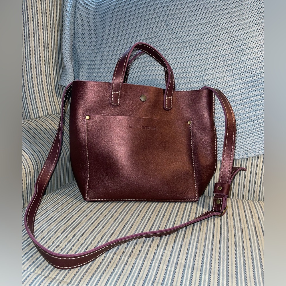 Portland Leather Goods crossbody tote